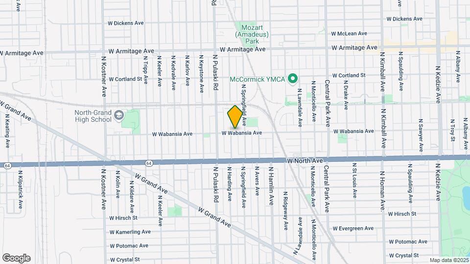 1701 N Harding Ave Map and Location Details