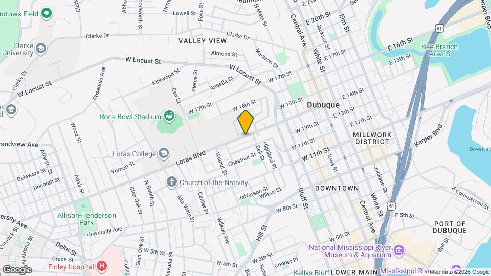 582 Loras Blvd Mapa y Detalles de la Ubicación