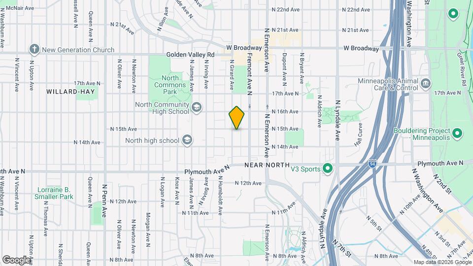 1422 N Girard Ave Map and Location Details