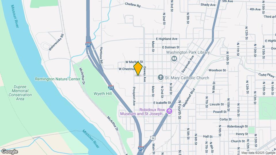 1621-1623 Prospect Ave Map and Location Details