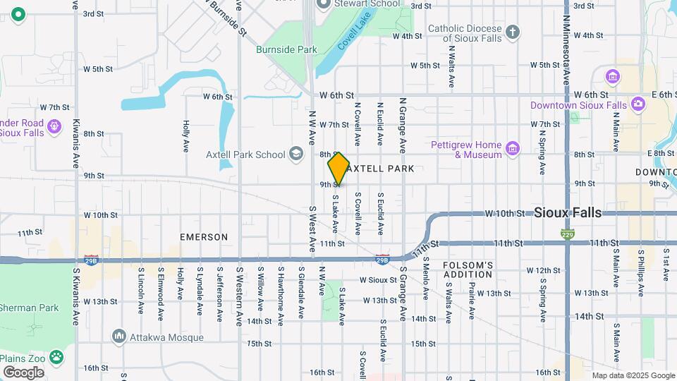 102 S Lake Ave Map and Location Details