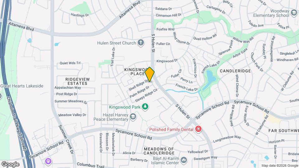 4604 Palm Ridge Dr Map and Location Details