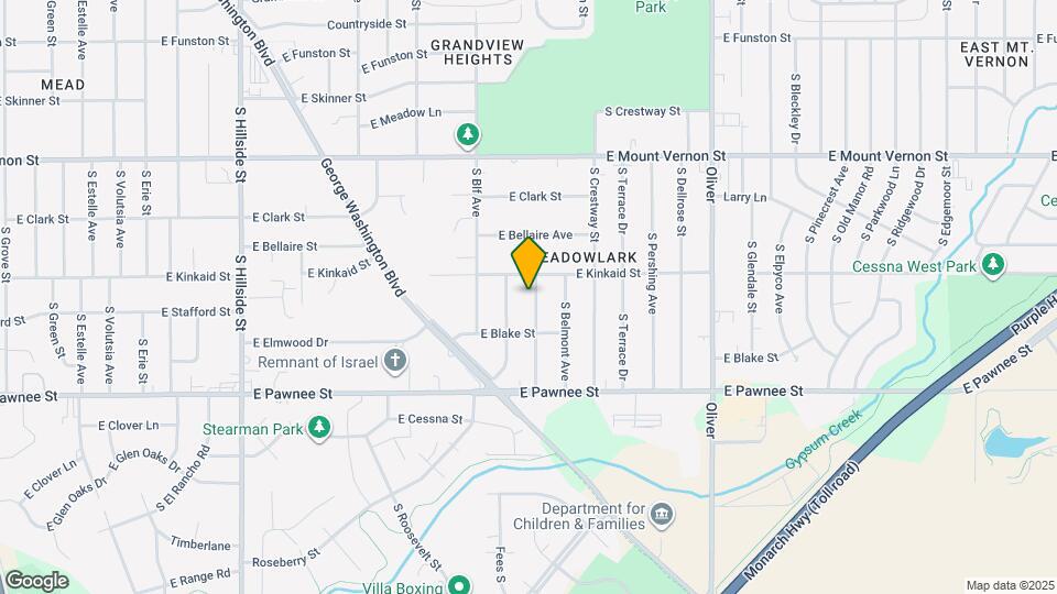 2225 S Broadview St Map and Location Details