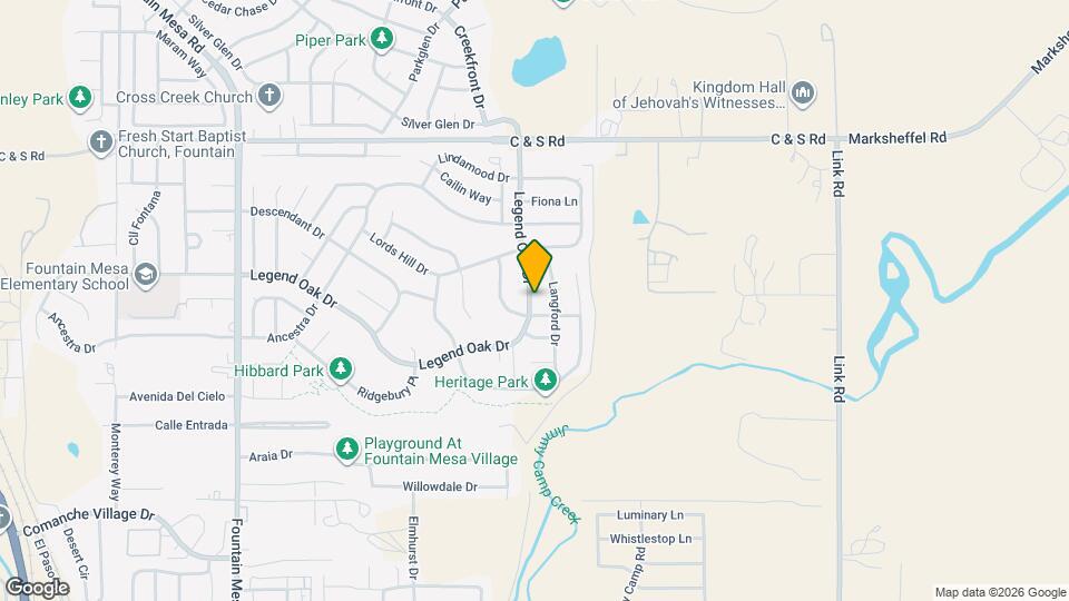 1325 Legend Oak Dr Map and Location Details