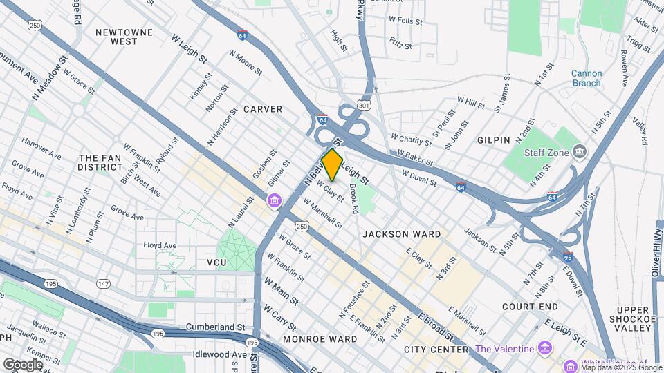 422 W Clay St Map and Location Details