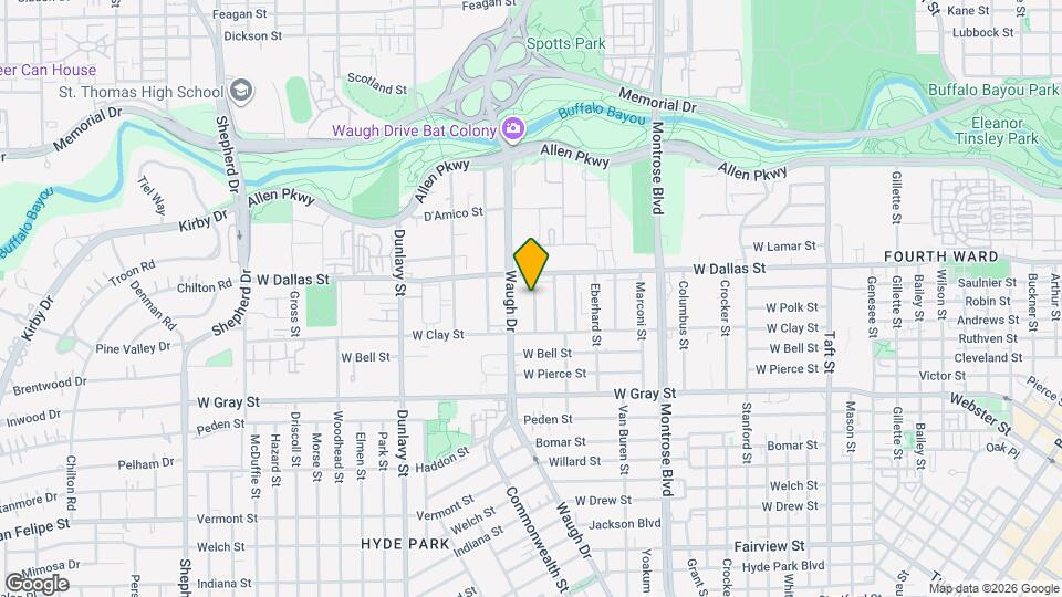 1108 Peveto St Map and Location Details