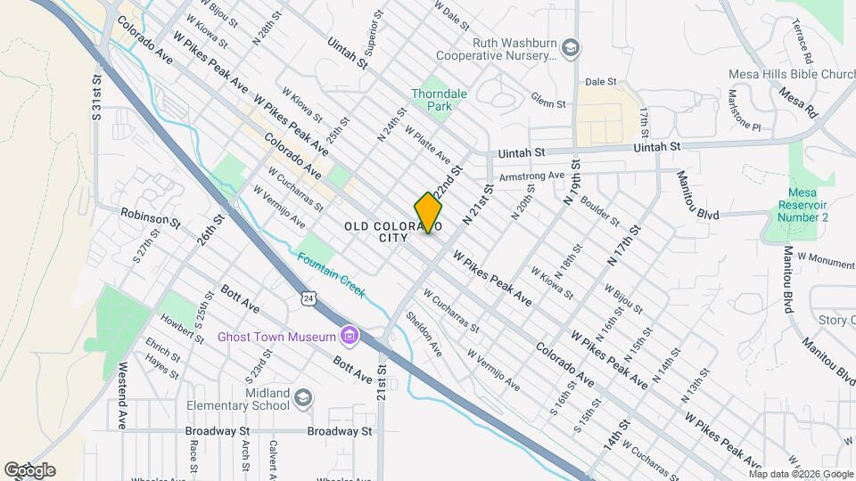 2115 W Pikes Peak Ave, Unit Upper Map and Location Details