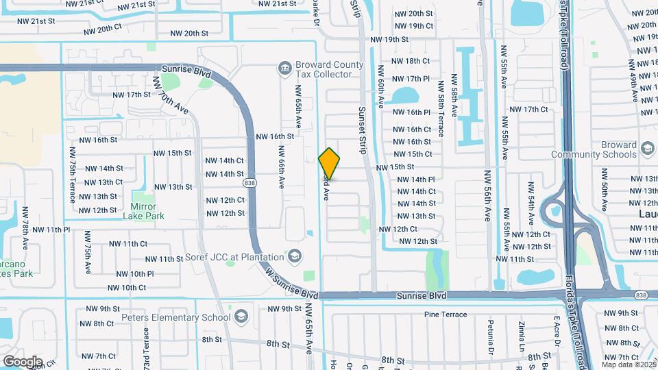 6280 NW 14th Pl Map and Location Details
