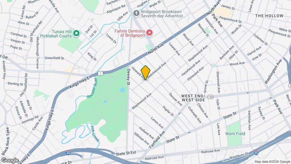 725 Beechwood Ave Map and Location Details