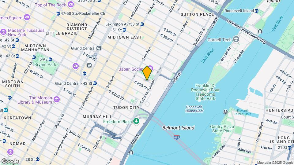 342 E 46th St Mapa y Detalles de la Ubicación