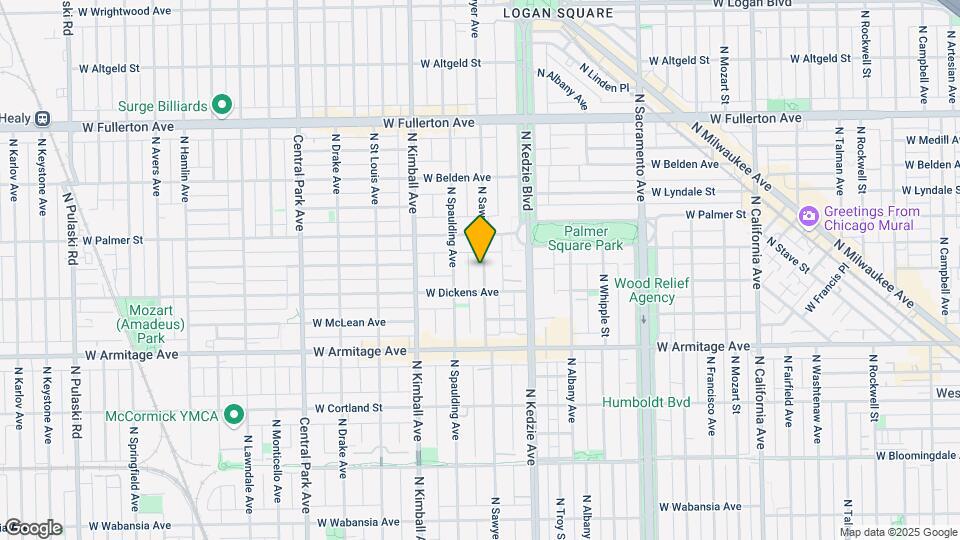 2122 N Sawyer Ave Map and Location Details