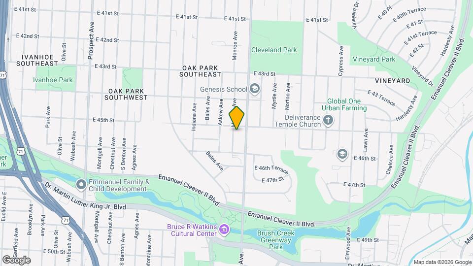 4509 Monroe Ave Map and Location Details