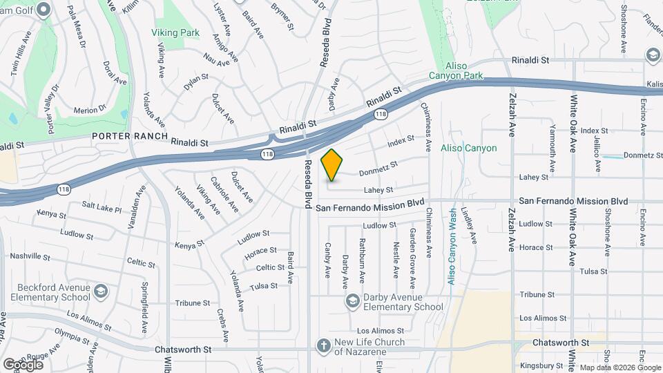 11130 Canby Ave Mapa y Detalles de la Ubicación