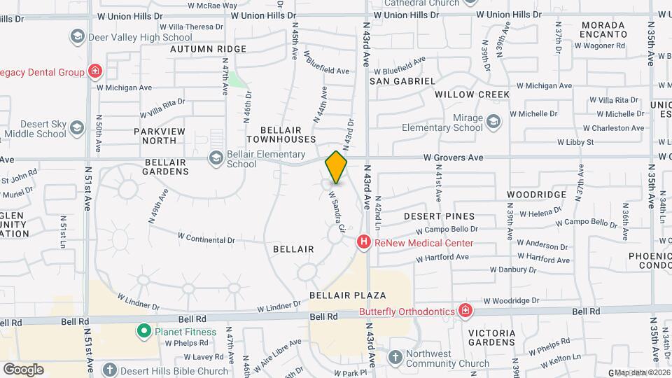 4437 W Cathy Cir Map and Location Details