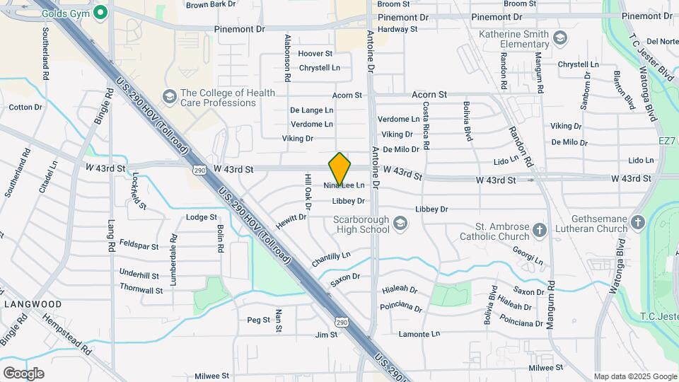 5611 Nina Lee Ln Map and Location Details