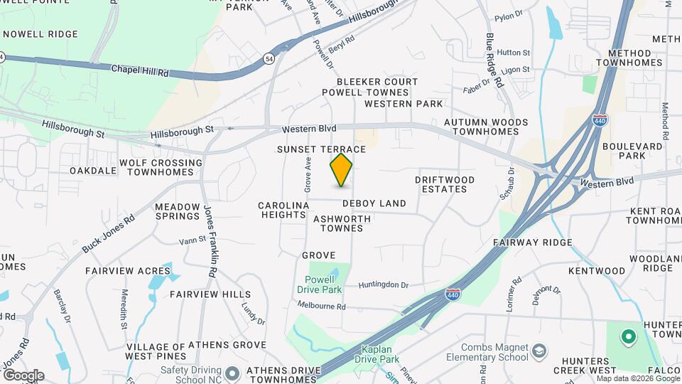 616 Powell Dr Map and Location Details