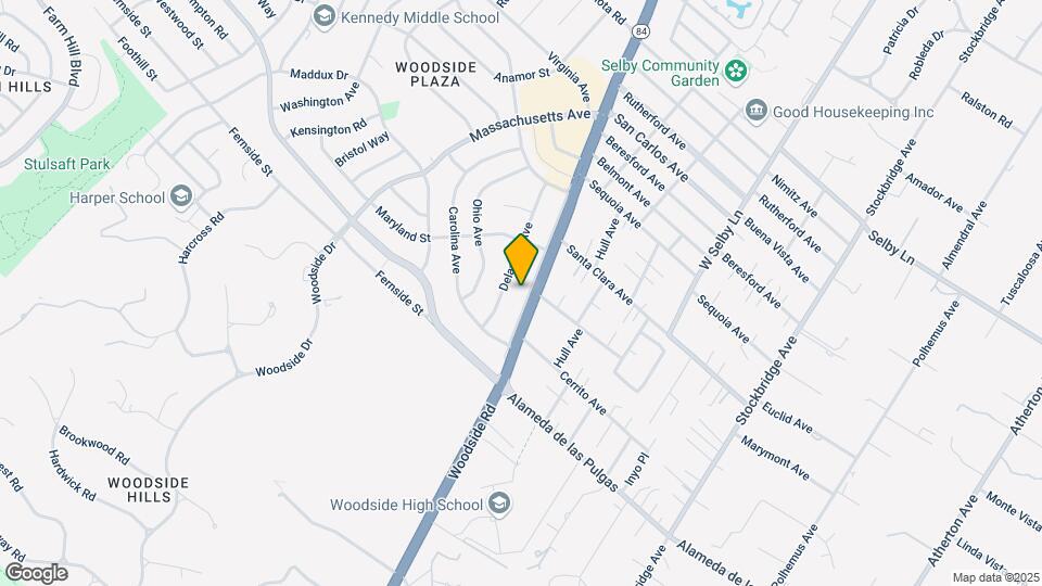 1878 Woodside Rd Map and Location Details
