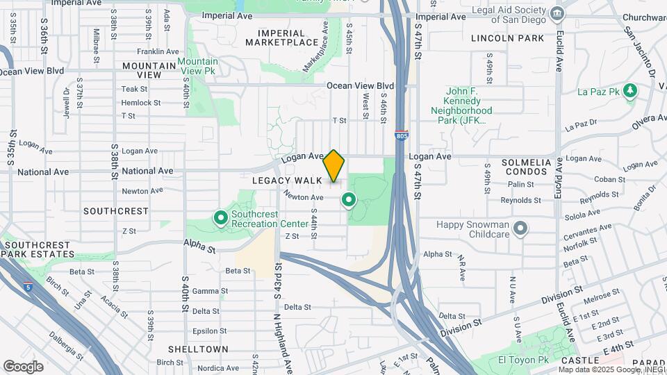 1012 S 45th St Map and Location Details