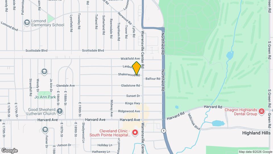 20206 Shakerwood Rd Map and Location Details