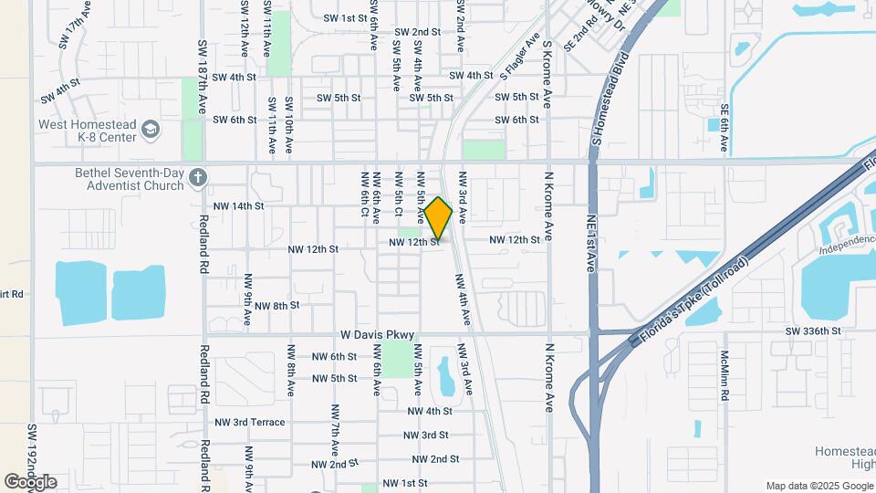 421 NW 12th St Map and Location Details