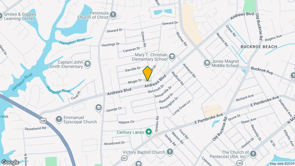 1839 Andrews Blvd Map and Location Details