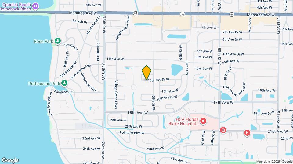 6813 13th Ave Dr W Map and Location Details