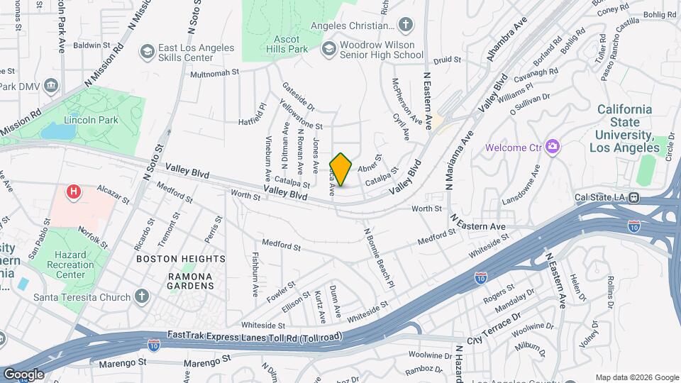 4540 Catalpa St Map and Location Details