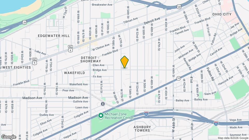 5515 Bridge Ave Map and Location Details