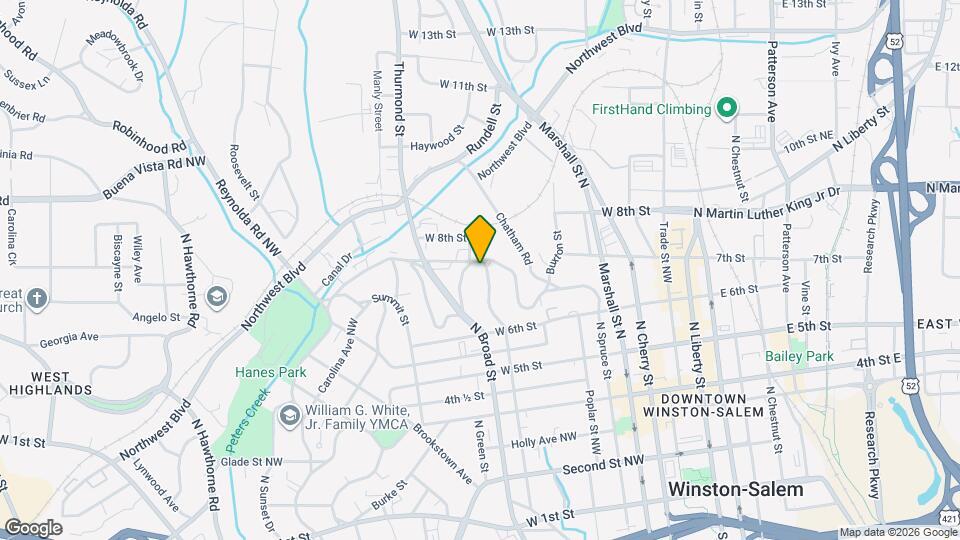 666 N Spring St Map and Location Details