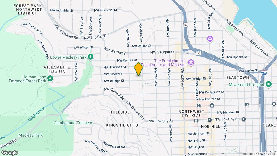 2601-2643 NW Raleigh St Map and Location Details