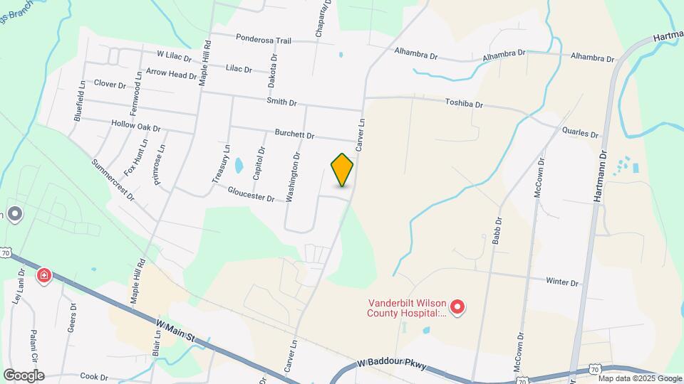 1503 Whitmore St Mapa y Detalles de la Ubicación