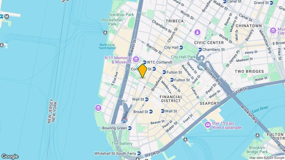 Tribute WTC Visitor Center Map and Location Details