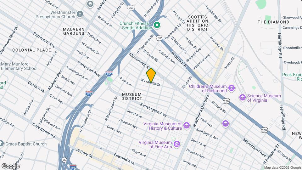 3233 W Franklin St Map and Location Details