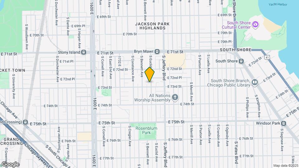 7250 S Euclid Ave Map and Location Details