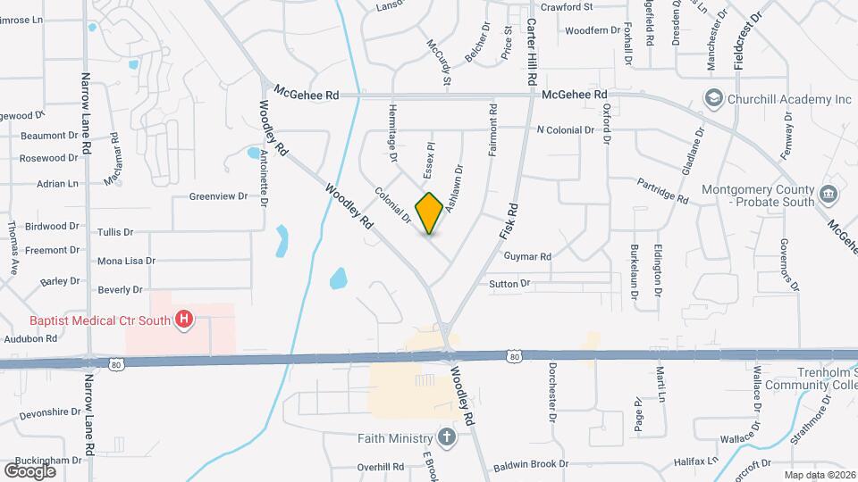 3633 Ashlawn Dr Map and Location Details