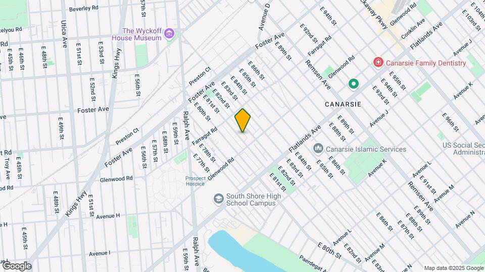 659 E 81st St, Unit 1 Map and Location Details