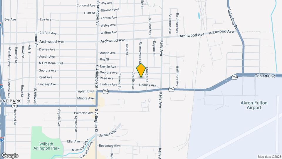 1170 Reed Ave Map and Location Details