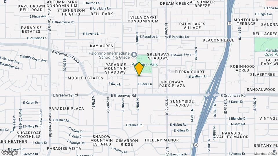 15601 N 30th St Mapa y Detalles de la Ubicación