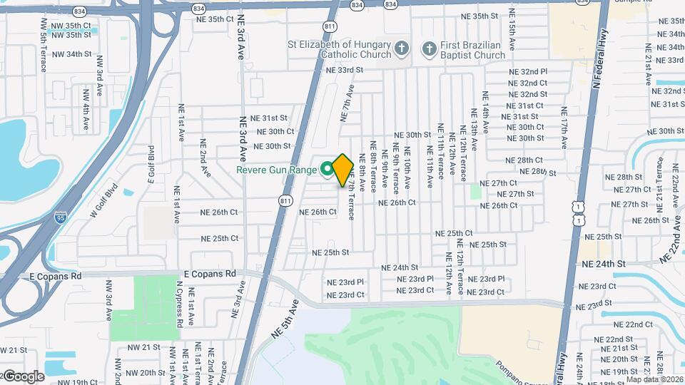 2620 NE 7th Ave Map and Location Details