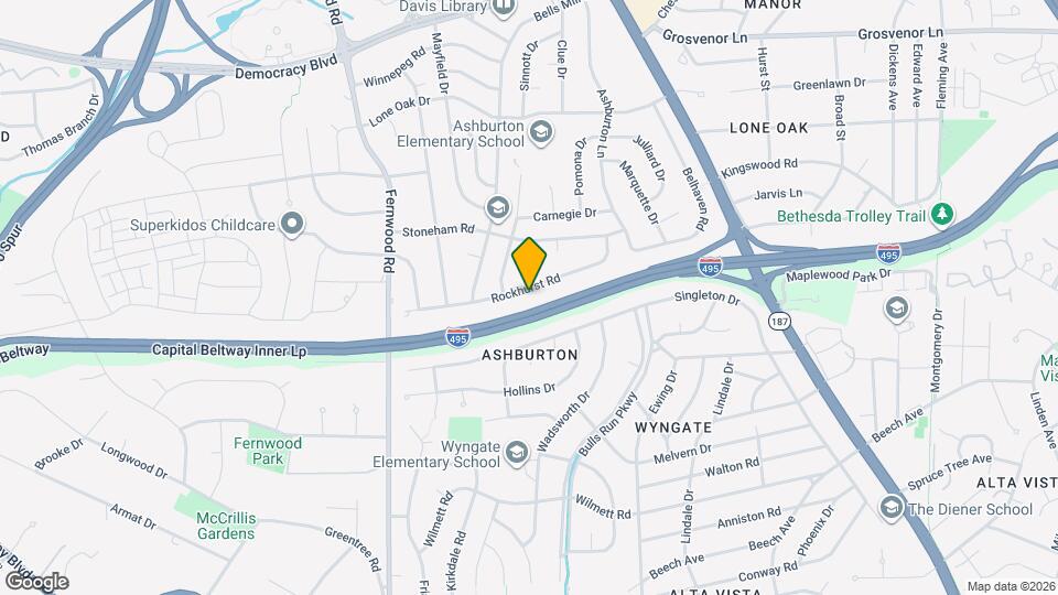 6306 Rockhurst Rd Map and Location Details