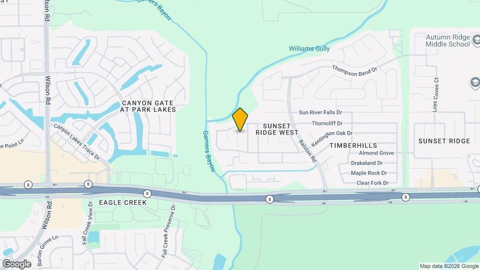 15106 Winter Valley Ct Map and Location Details