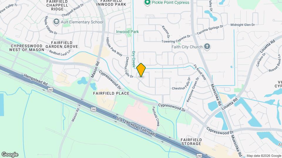 15002 Chestnut Falls Dr Map and Location Details