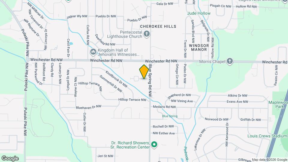 5025 Blue Spring Rd NW Map and Location Details