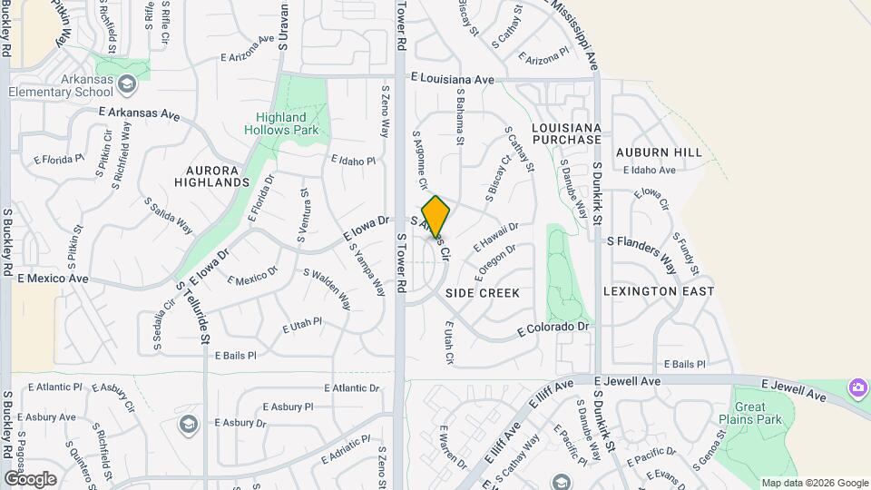 1623 S Andes Cir Map and Location Details