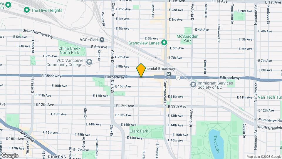 1510 E Broadway Map and Location Details