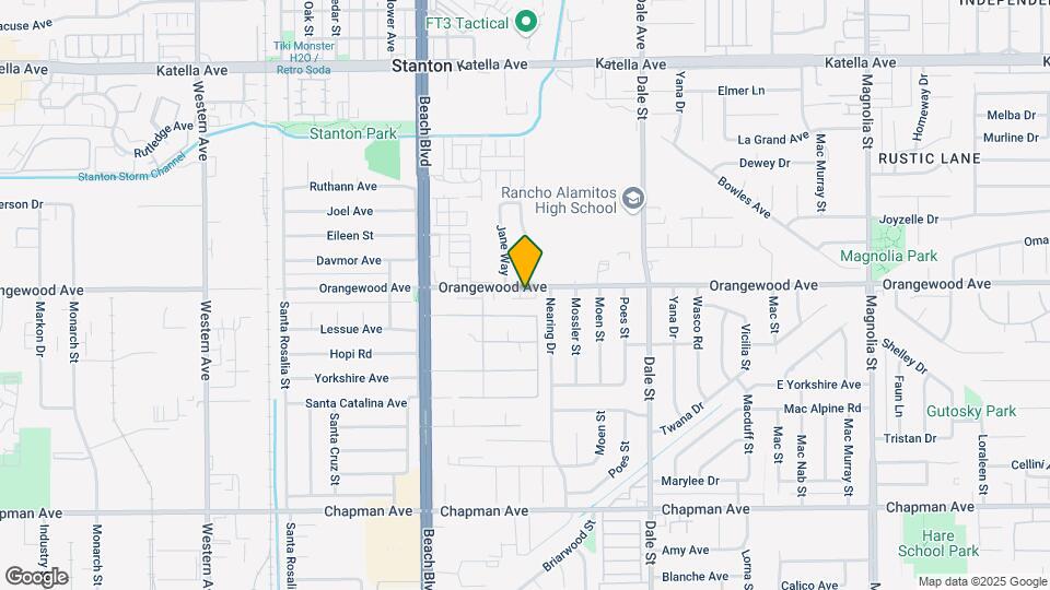 8182-8190 Orangewood Ave Mapa y Detalles de la Ubicación