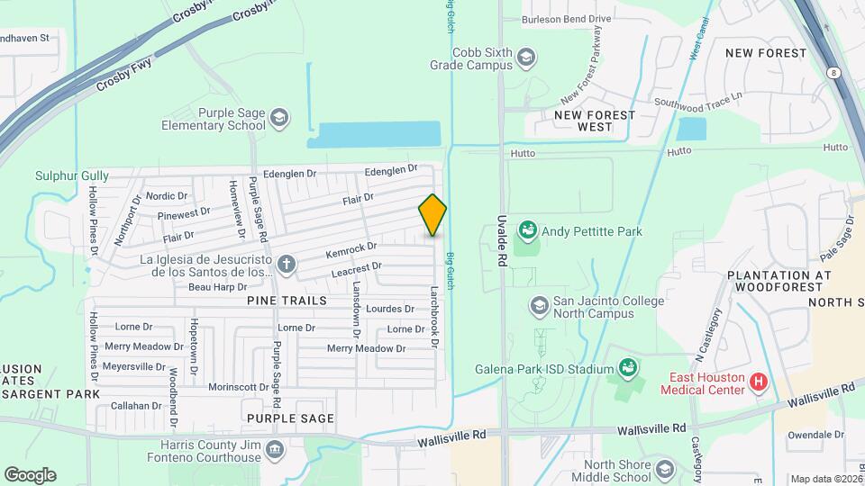 6127 Larchbrook Dr Map and Location Details