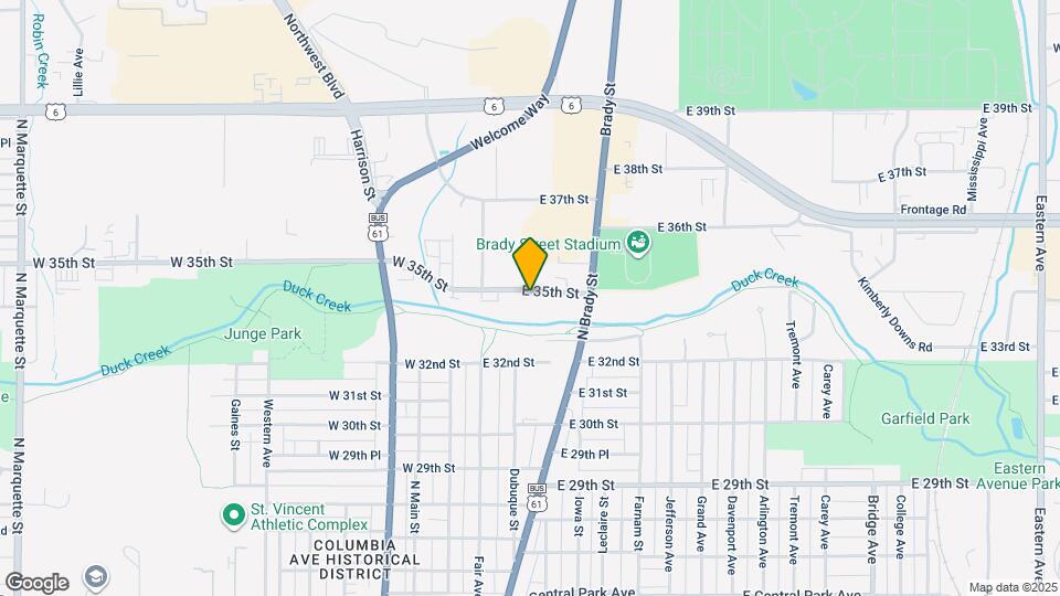 213 E 35th St Map and Location Details