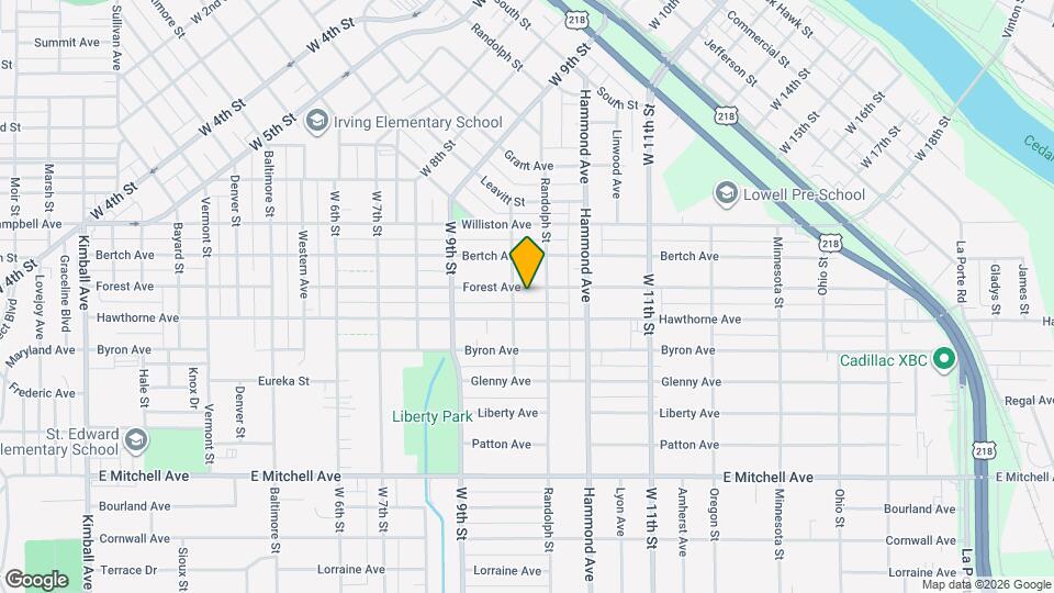 1212 Forest Ave Map and Location Details