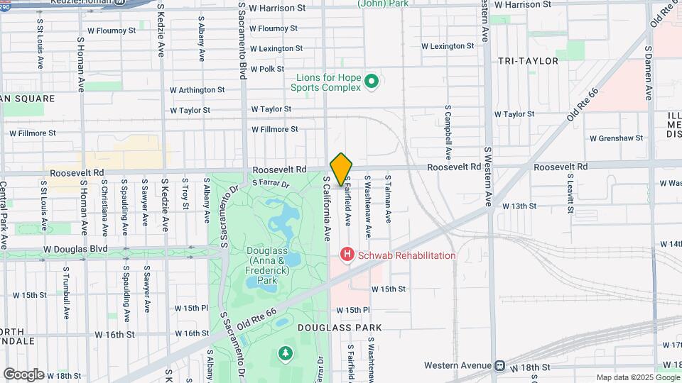 1232 S Fairfield Ave, Unit 2 Mapa y Detalles de la Ubicación